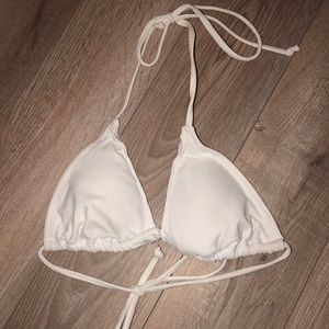 White triangle bikini